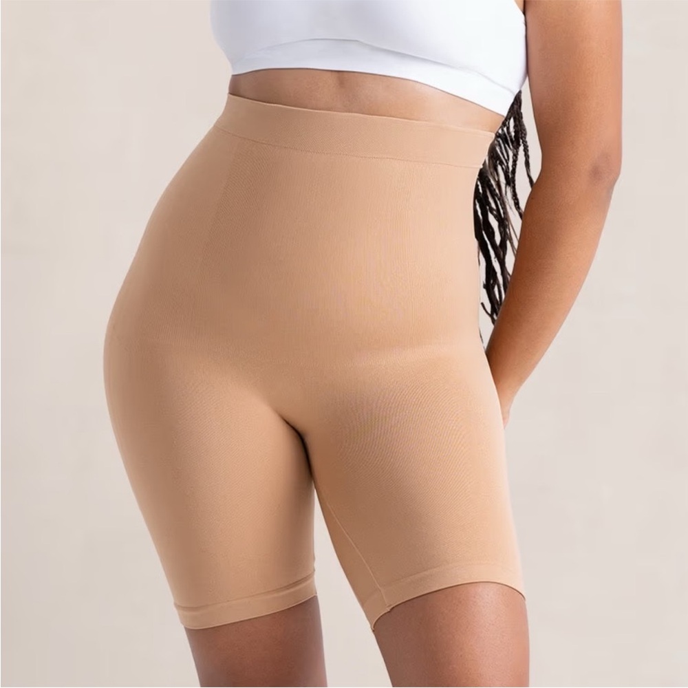 Shapermint Essentials Sand All Day Every Day High-Waisted Shaper Shorts XL / 2XL